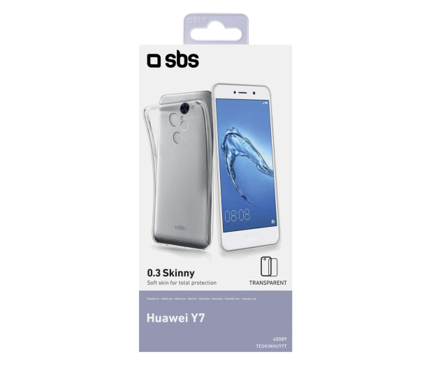Etui Skinny do Huawei Y7 przezroczyste - 1450737 - zdjęcie 2